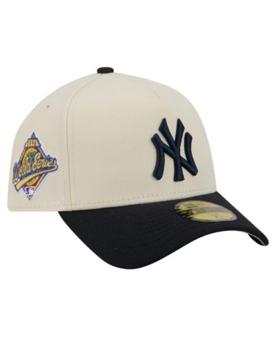 Мужская кепка New Era Cream/Navy New York Yankees Chrome A-Frame 59FORTY