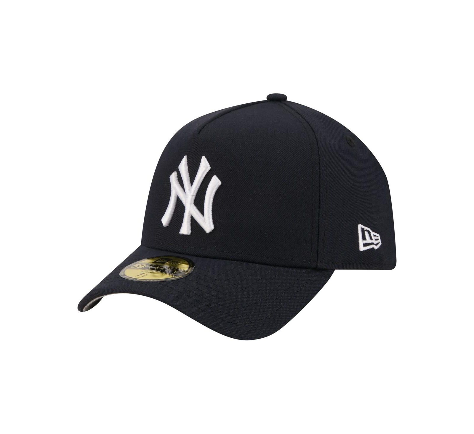 New Era Men's Navy New York Yankees A-Frame 59FORTY Fitted Hat
