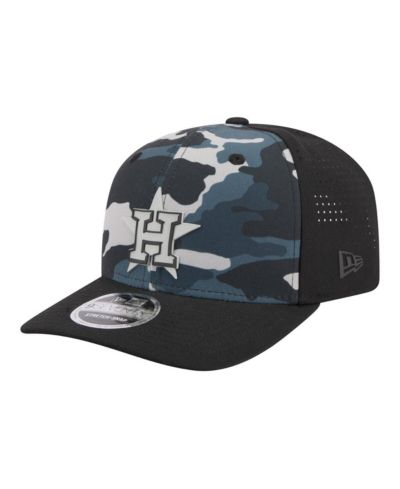 New Era мужская кепка Houston Astros Tonal Camo 9SEVENTY Stretch-Snap, черная