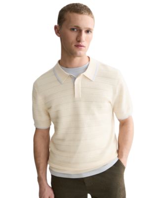 Мужское поло с структурированной трикотажной тканью SCOTCH & SODA, regular-fit