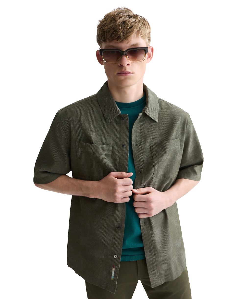 Мужская рубашка SCOTCH & SODA с жаккардовым узором и коротким рукавом