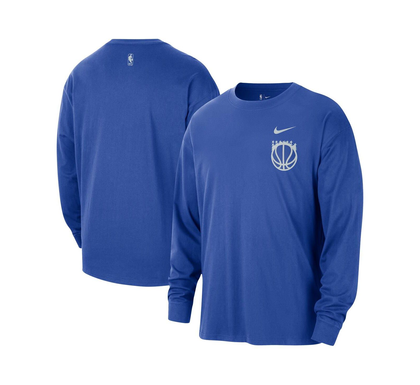 Мужская футболка Nike с длинным рукавом Orlando Magic 2025/26 City Edition Remix Essential Logo, синяя