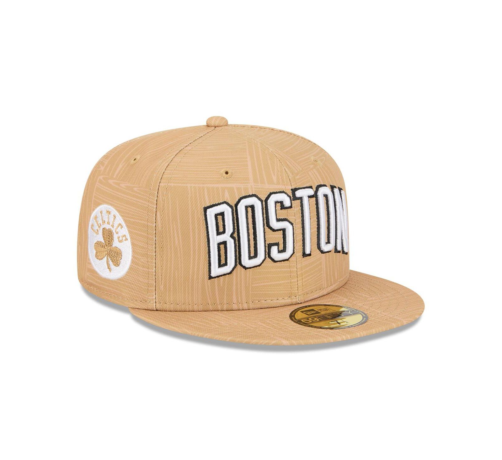 New Era Мужская кепка 59FIFTY Boston Celtics 2025/26 City Edition Alternate, золотая