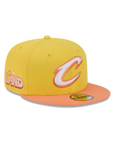 Мужская кепка New Era Gold Cleveland Cavaliers 2025/26 City Edition Alternate 9FIFTY Snapback