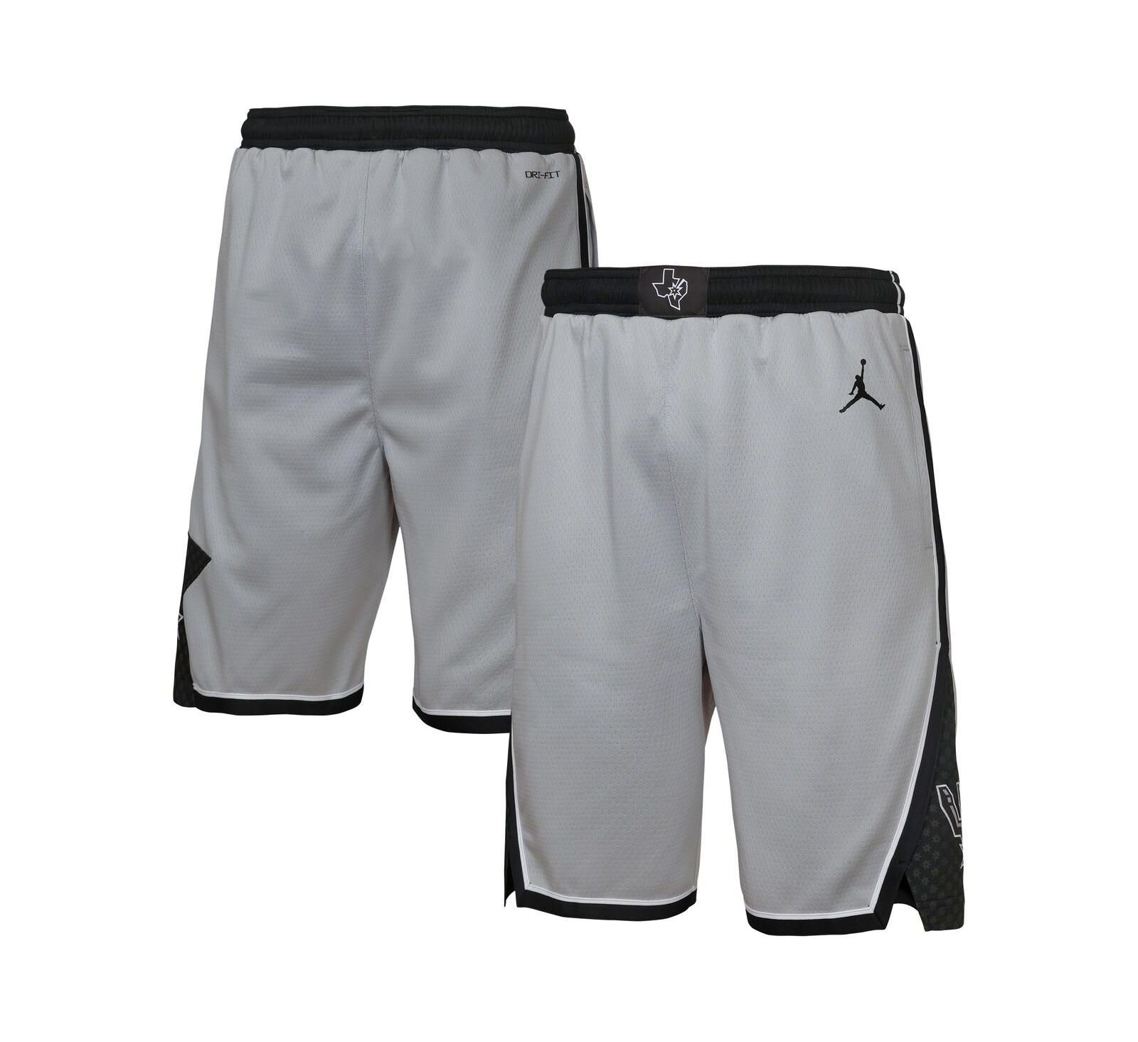 Шорты Jordan Big Boys and Girls Silver San Antonio Spurs Authentic Statement Edition Swingman