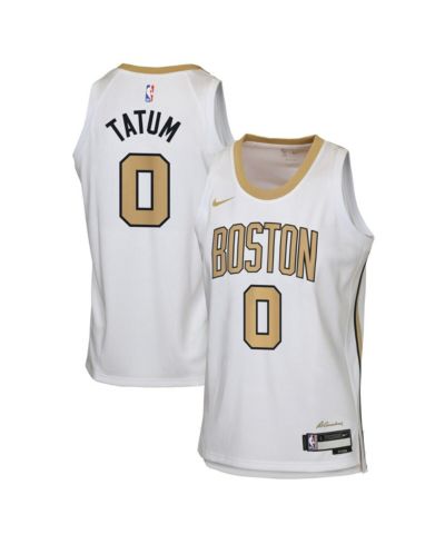 Nike Big Boys and Girls Jayson Tatum White Boston Celtics 2025/26 City Edition Swingman Jersey