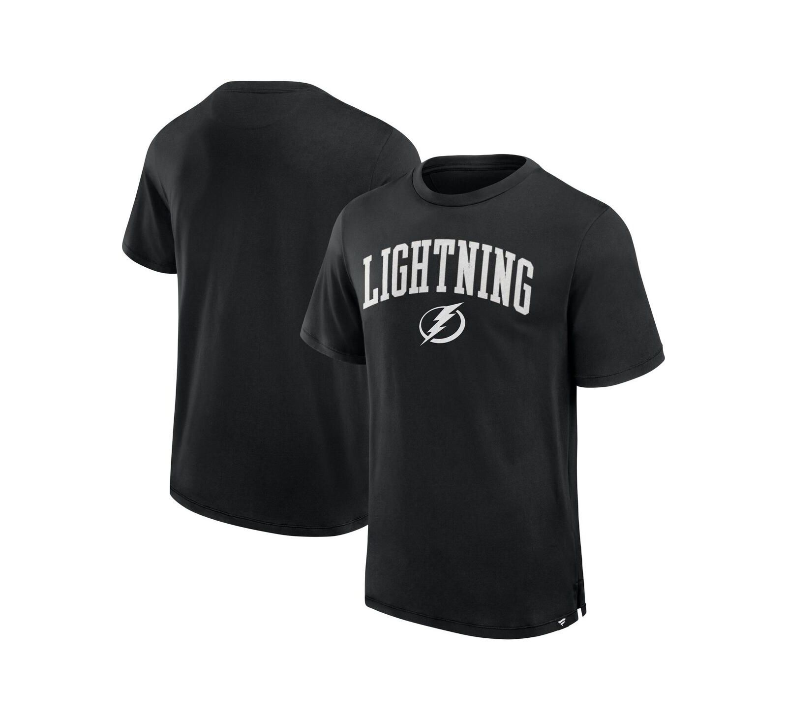 Fanatics Men's Black Tampa Bay Lightning Elevated Pima T-Shirt