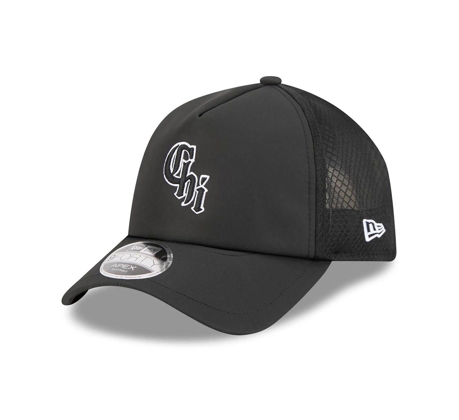 New Era мужская черная бейсболка Chicago White Sox 2026 Batting Practice Alternate Apex 9FORTY с регулируемым ремешком