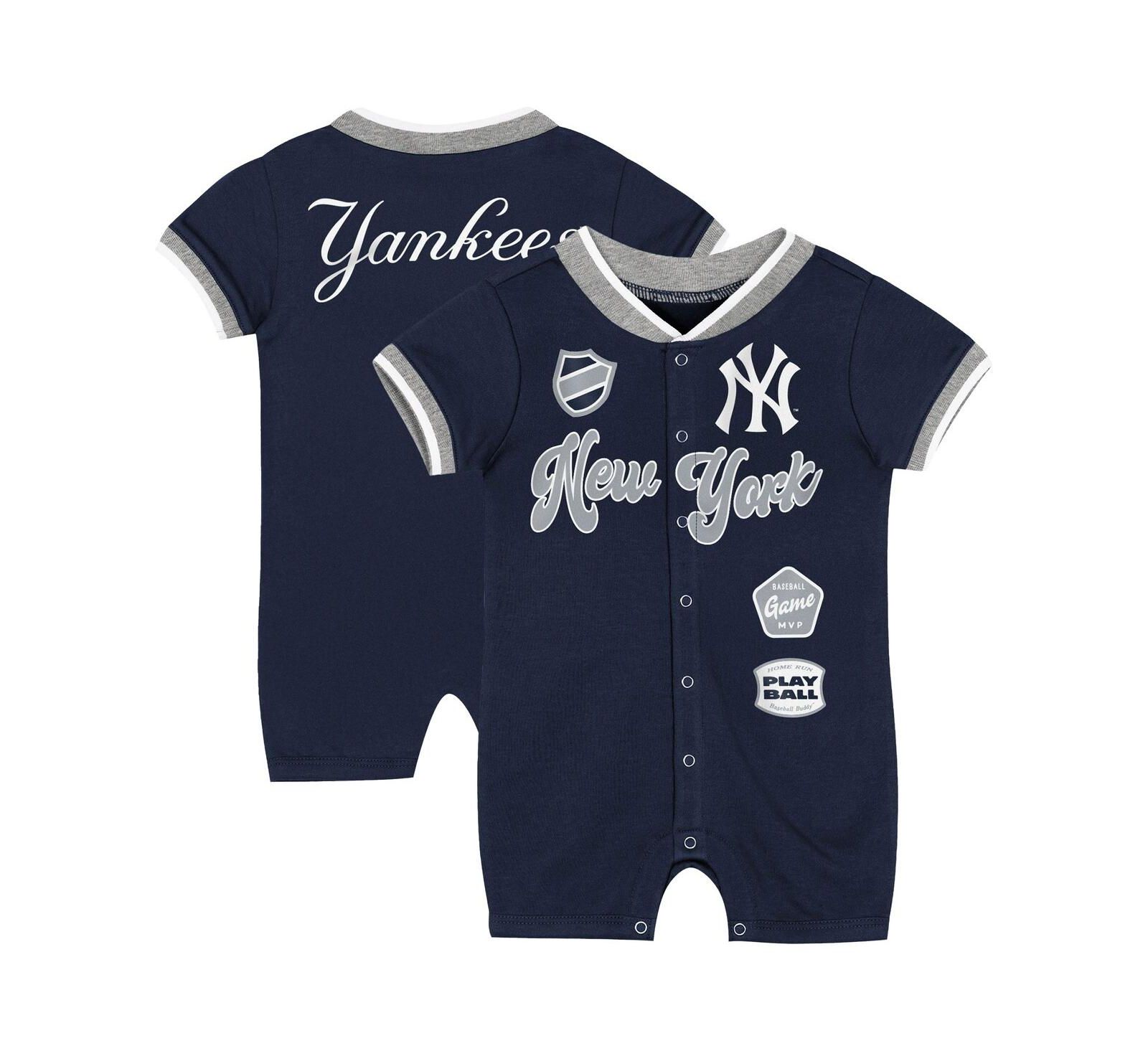 Комбинезон Outerstuff для новорожденных Navy New York Yankees Pinch Coverall