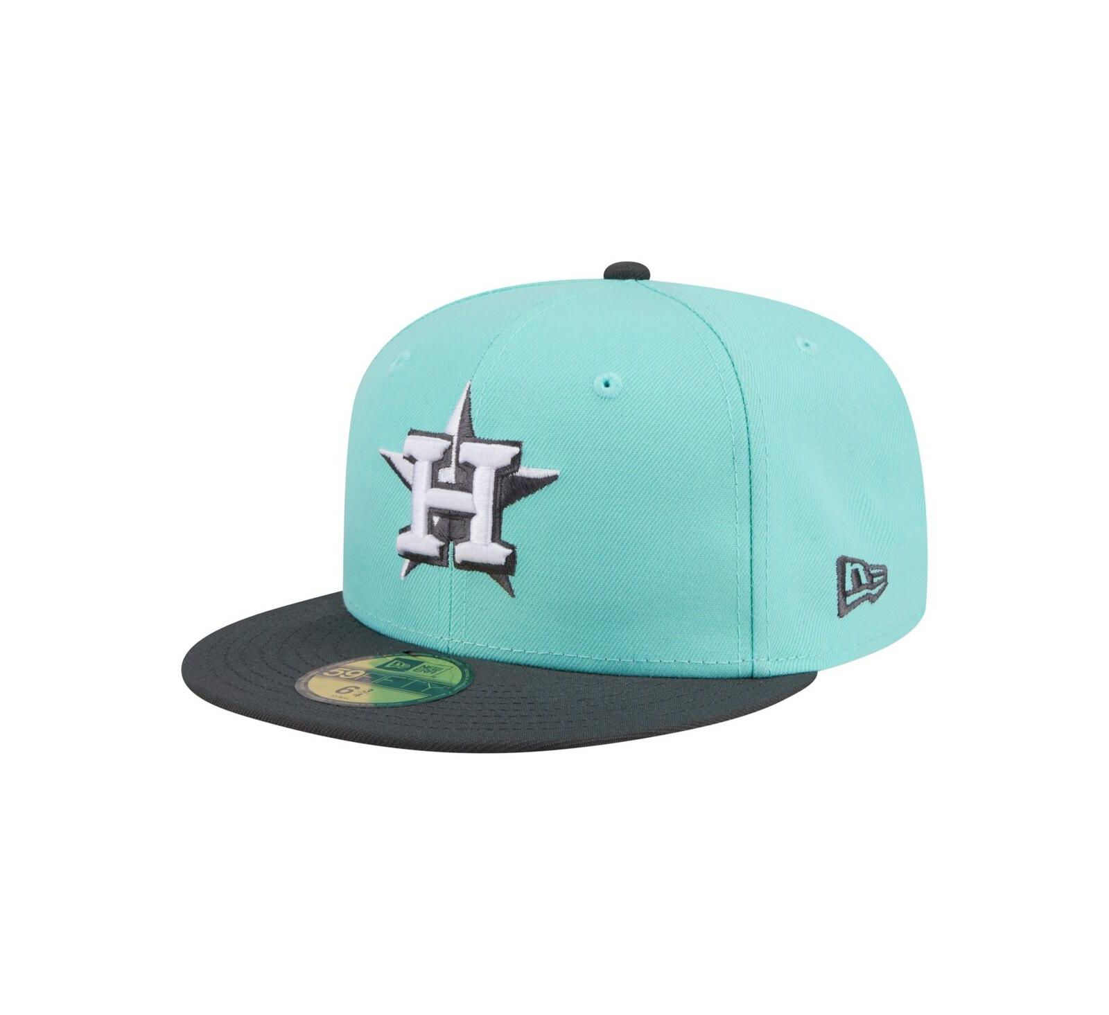 Мужская кепка New Era Houston Astros Two-Tone Color Pack 59FIFTY, бирюзовый/угольный