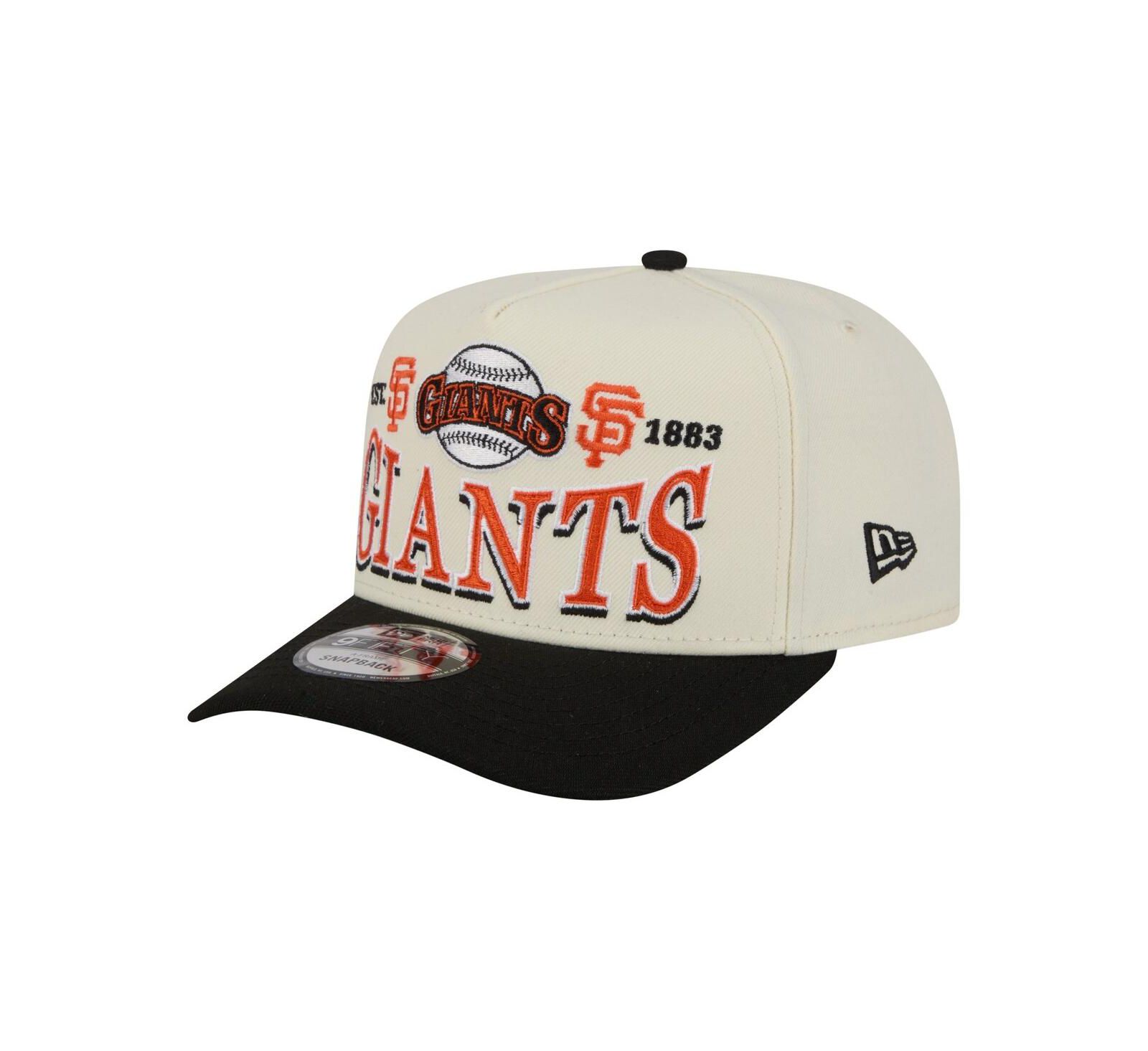 Мужская бейсболка New Era San Francisco Giants Throwback Tri-Hit A-Frame 9FIFTY Cream