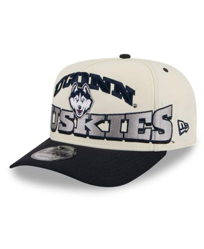 Мужская кепка New Era UConn Huskies March Madness 9FIFTY A-Frame Snapback Cream/Navy