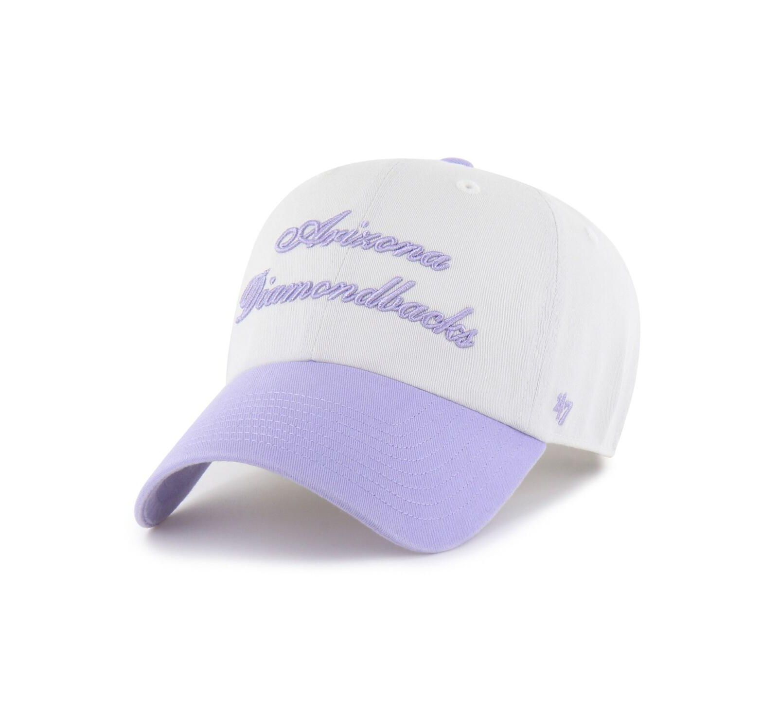 Женская регулируемая кепка '47 Brand Arizona Diamondbacks Gelato Two-Tone, белая/фиолетовая