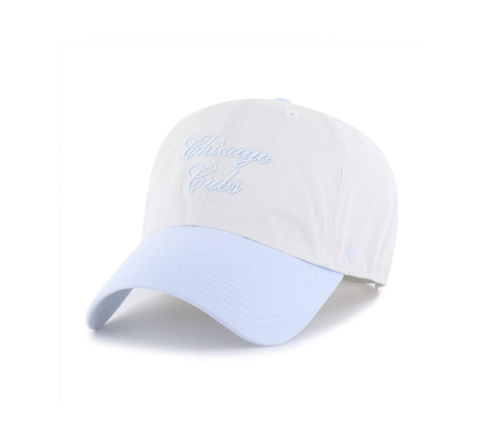 '47 Brand Women's White/Light Blue Chicago Cubs Gelato Two-Tone Clean Up Adjustable Hat