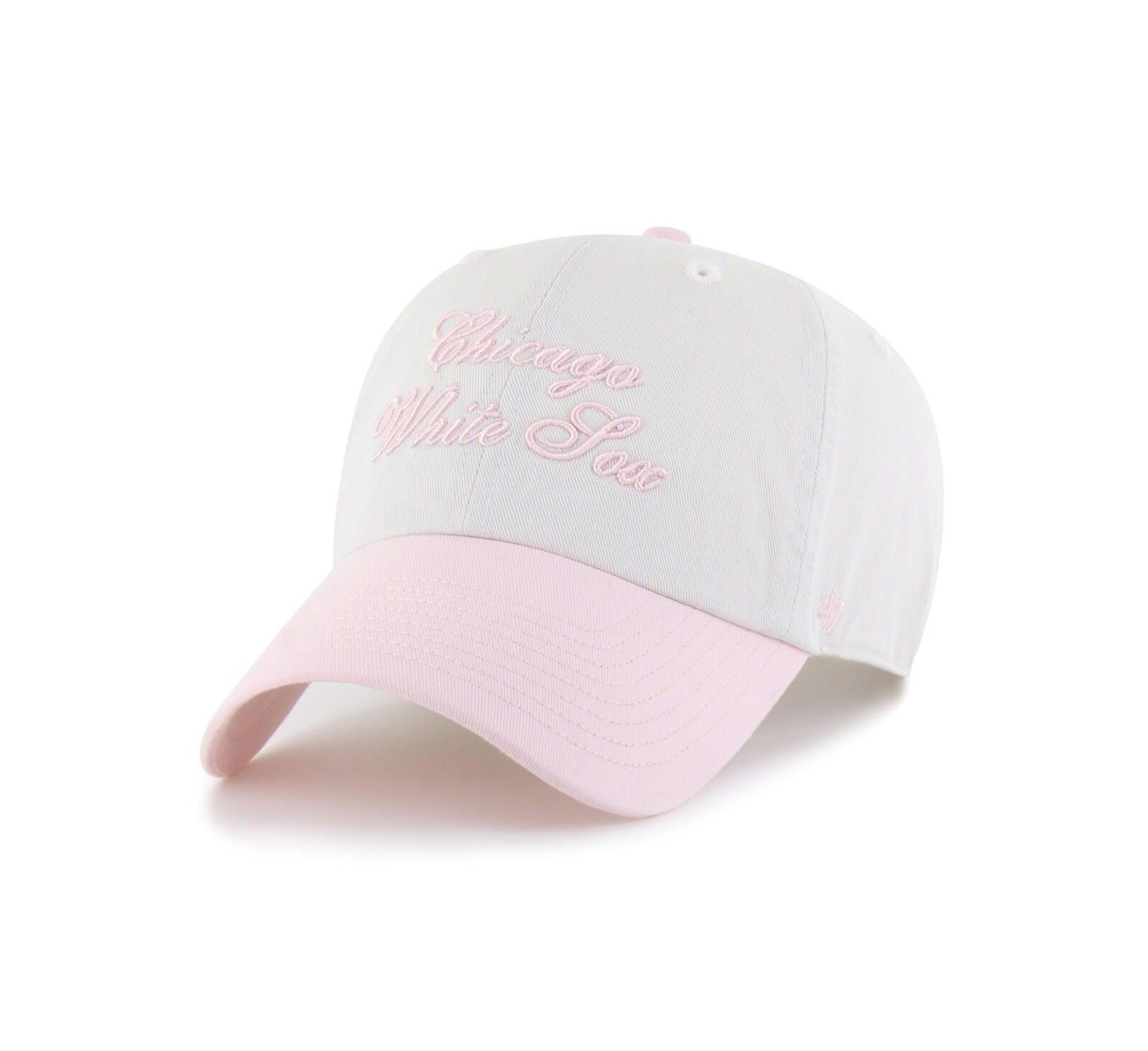 '47 Brand Women's White/Pink Chicago White Sox Gelato Two-Tone Clean Up Adjustable Hat