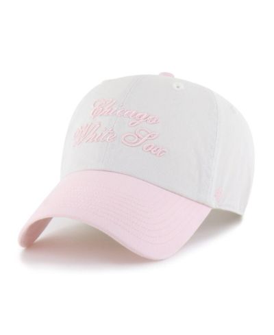 '47 Brand Женская регулируемая кепка Chicago White Sox Gelato Two-Tone, белая/розовая