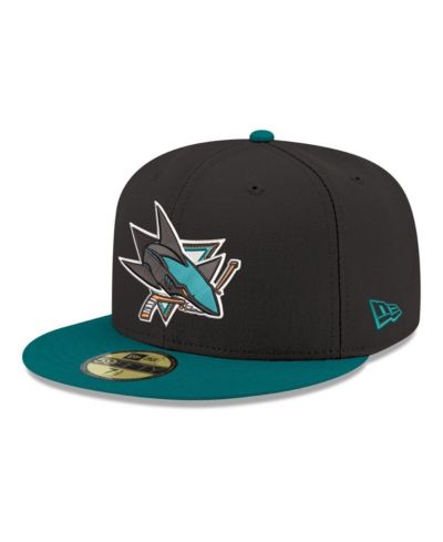 Мужская кепка New Era San Jose Sharks Core Logo Two-Tone 59FIFTY, черная