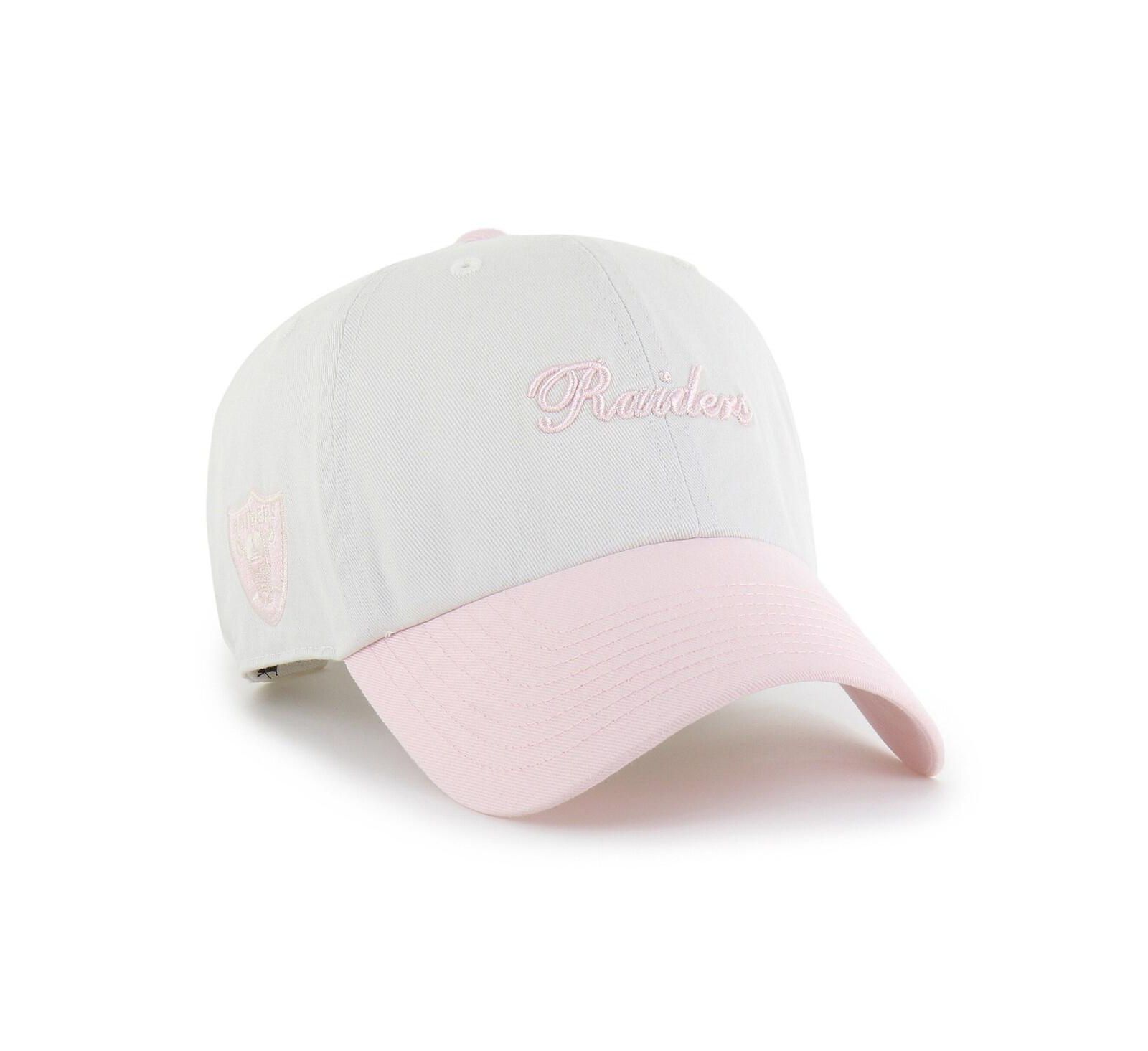 Женская бейсболка '47 Brand White Las Vegas Raiders Gelato Two-Tone Clean Up Adjustable Hat