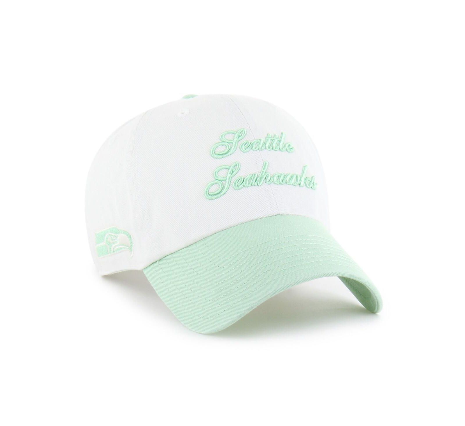 '47 Brand Women's White Seattle Seahawks Gelato Two-Tone Clean Up Adjustable Hat