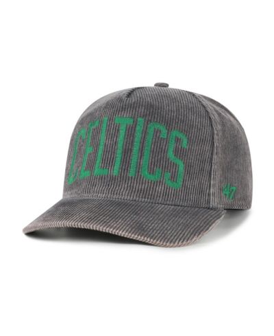 Мужская кепка '47 Brand Charcoal Boston Celtics Reclaim Snow Wash Corduroy Adjustable Hitch