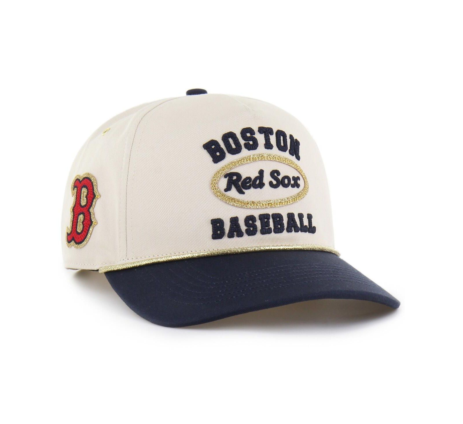 Stoney Clover Lane X '47 Brand Men's Natural/Navy Boston Red Sox Glitter Rope Hitch Adjustable Hat