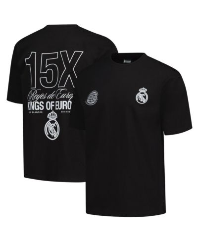 Peace Collective Men's and Women's Black Real Madrid European Champions Heavyweight T-Shirt