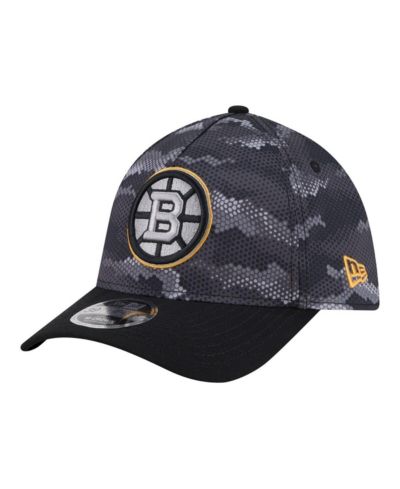 New Era Men's Black Boston Bruins Zero Dark 39THIRTY Flex Hat