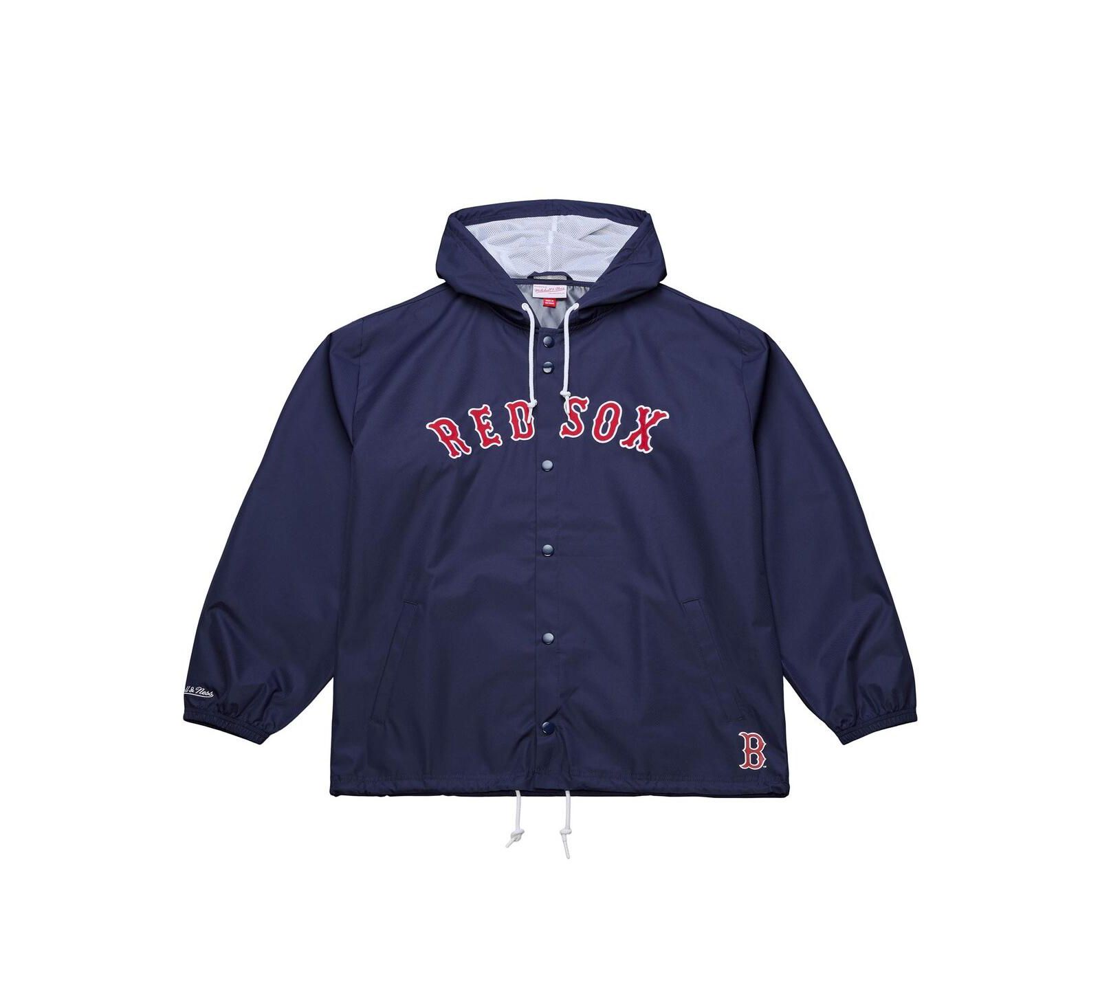Мужская куртка Mitchell & Ness Navy Boston Red Sox Full-Snap Hooded Coaches