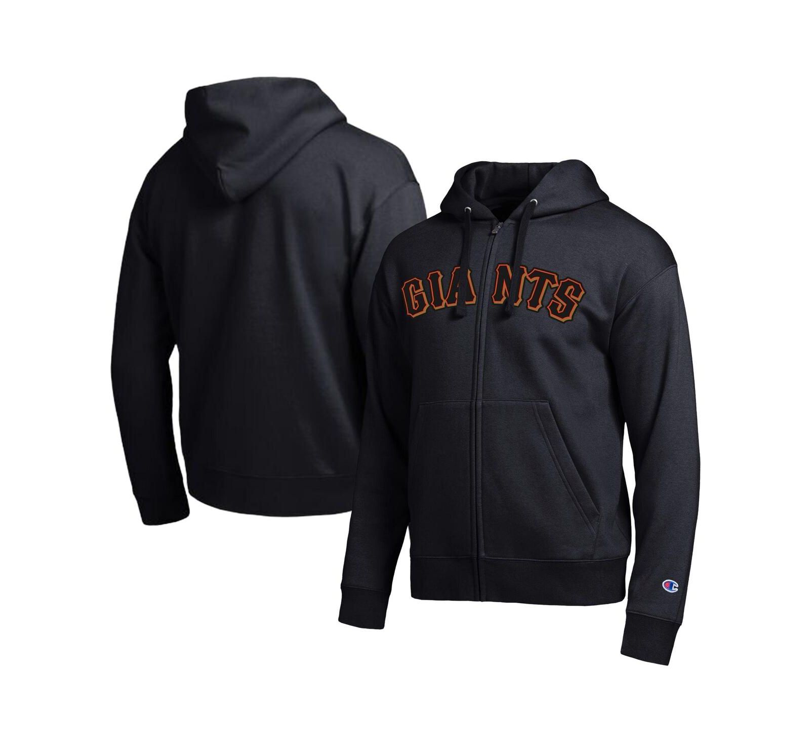 Мужское худи Champion San Francisco Giants Black All-Star Wordmark Full-Zip