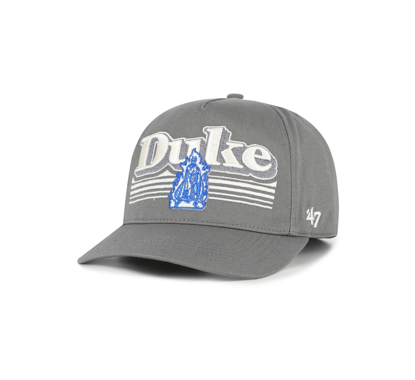Регулируемая кепка '47 Brand Men's Gray Duke Blue Devils Script Fade Hitch