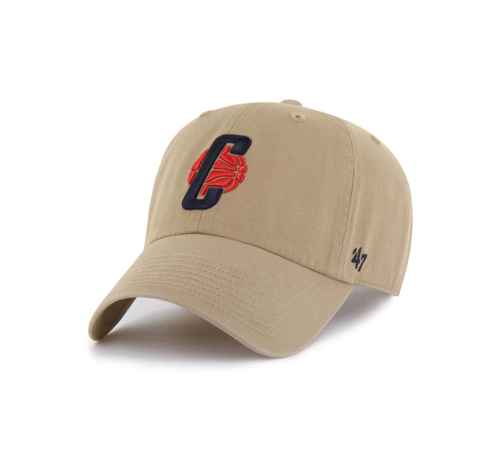 '47 Brand Мужская кепка UConn Huskies Clean Up Adjustable Khaki