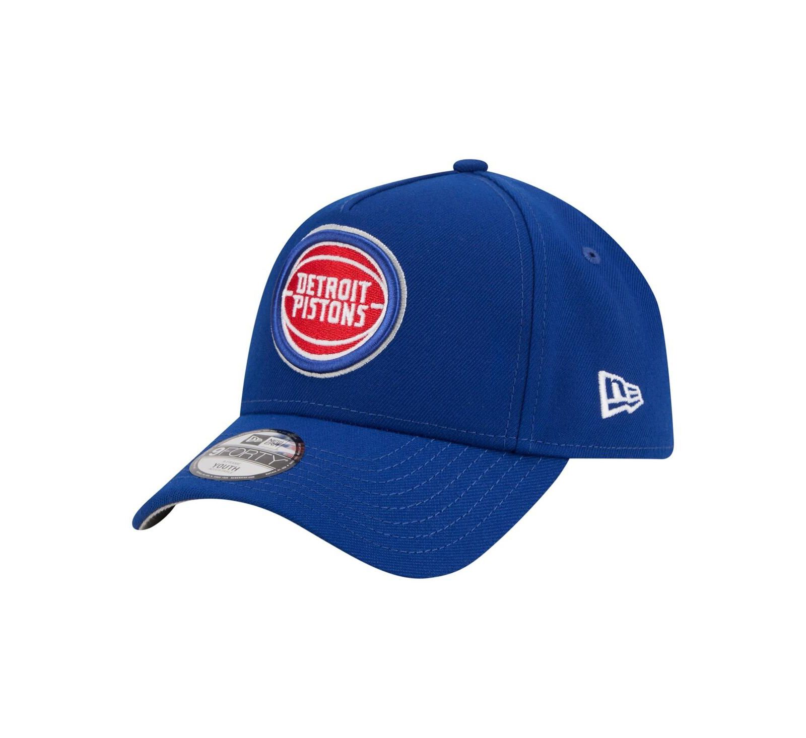 New Era Детская синяя кепка Detroit Pistons 9FORTY A-Frame регулируемая