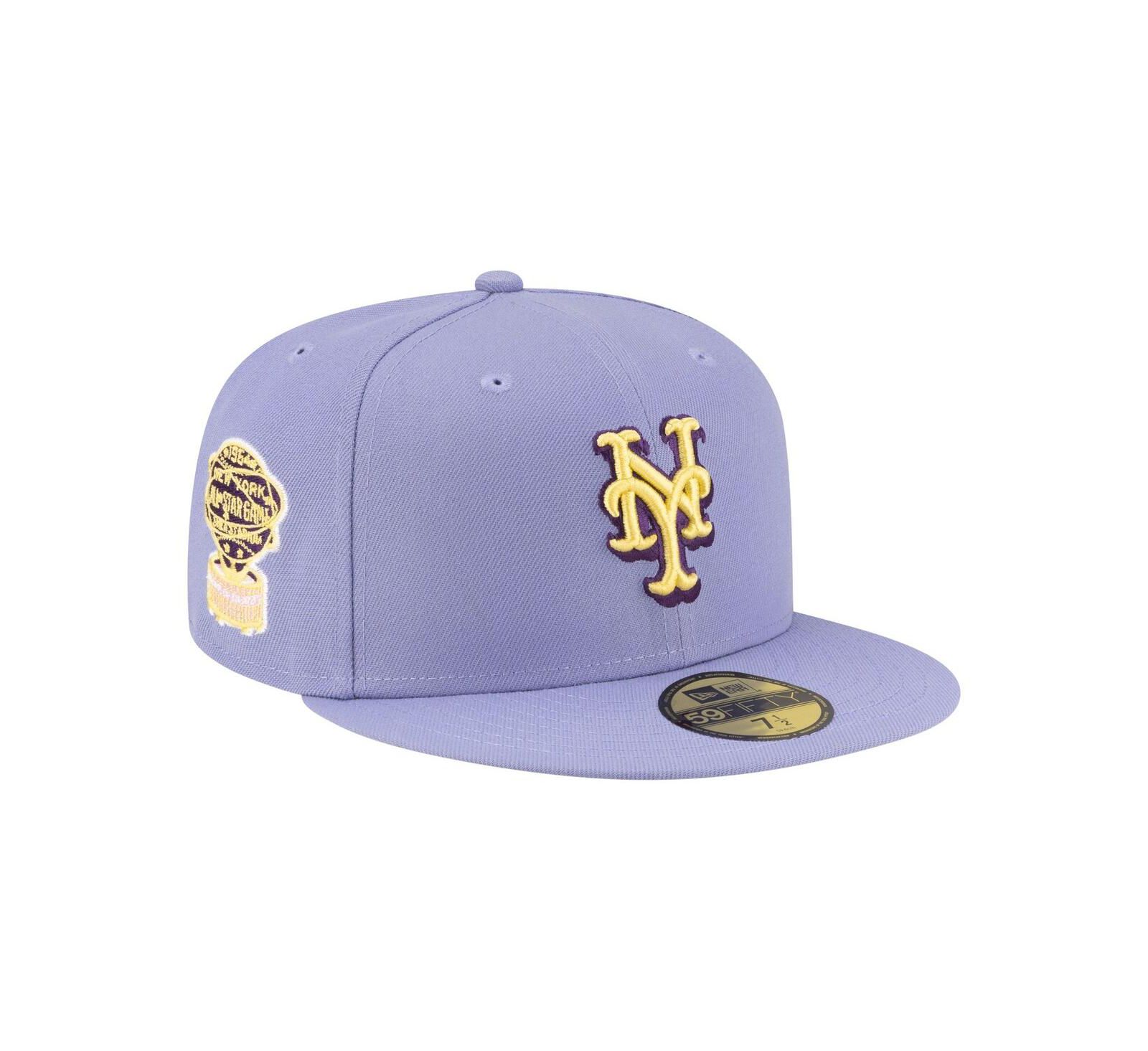 New Era Men's Light Purple New York Mets Lavender Bloom 59FIFTY Fitted Hat