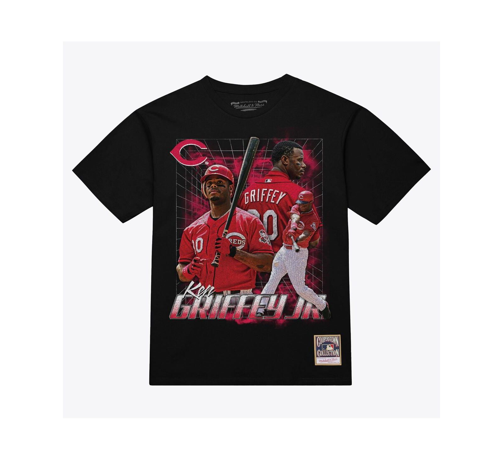 Мужская футболка Mitchell & Ness Ken Griffey Jr. Black Cincinnati Reds Legendary Collage Player