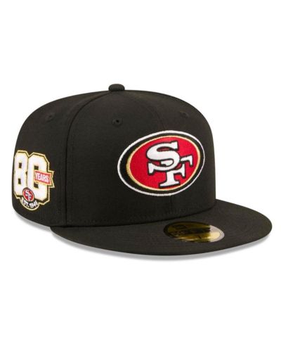 Мужская кепка New Era San Francisco 49ers 80th Anniversary 59FIFTY Fitted Black