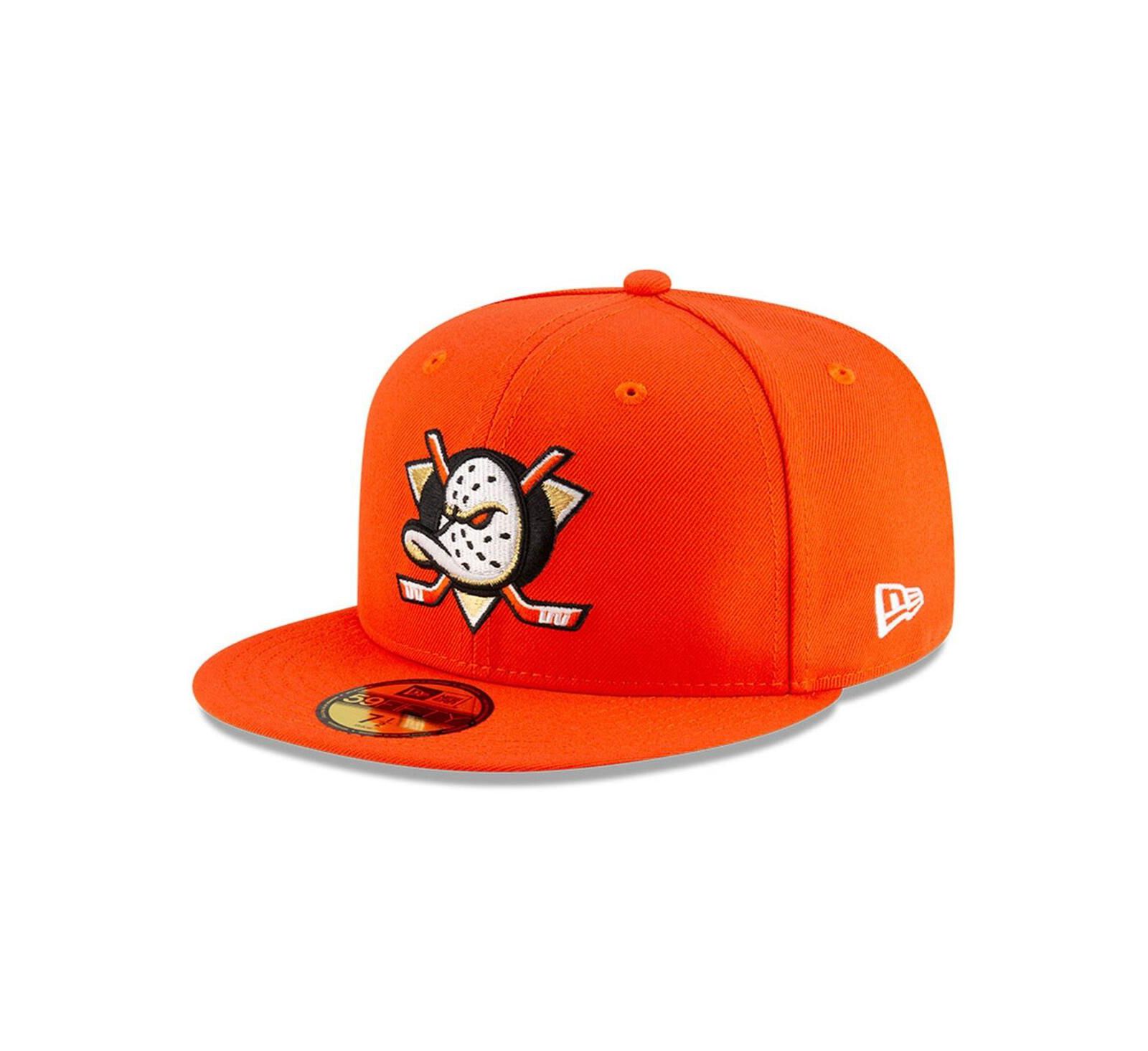 New Era Men's Orange Anaheim Ducks Core 59FIFTY Fitted Hat
