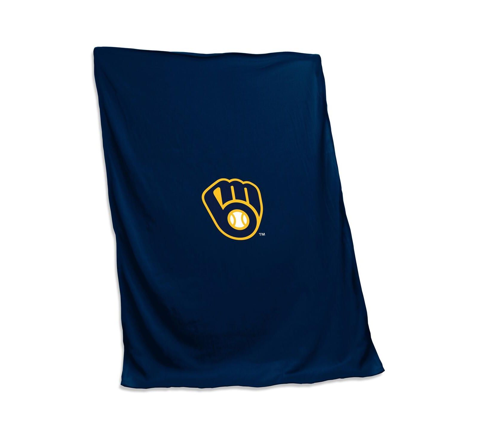 Плед Logo Brands Milwaukee Brewers 54'' x 84'' Sweatshirt