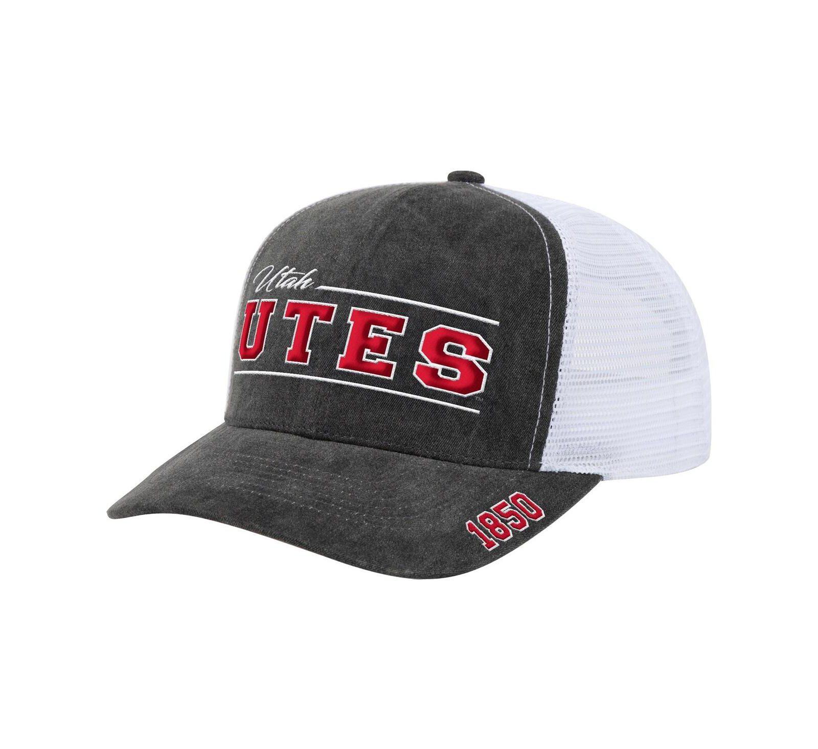 Colosseum Men's and Women's Gray Utah Utes Billy 2400 Adjustable Trucker Hat