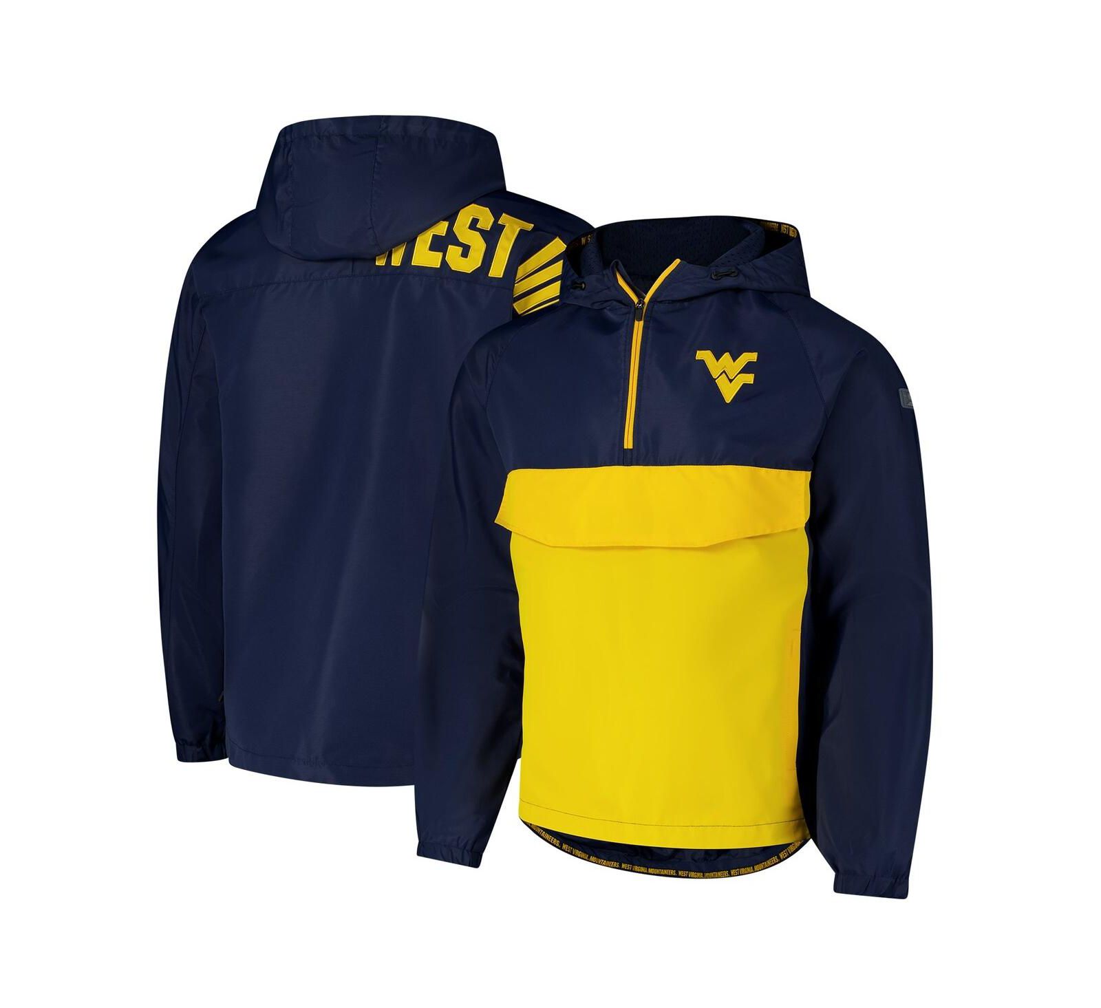 Мужская ветровка Colosseum Navy West Virginia Mountaineers Reloaded Anorak Half-Zip Jacket