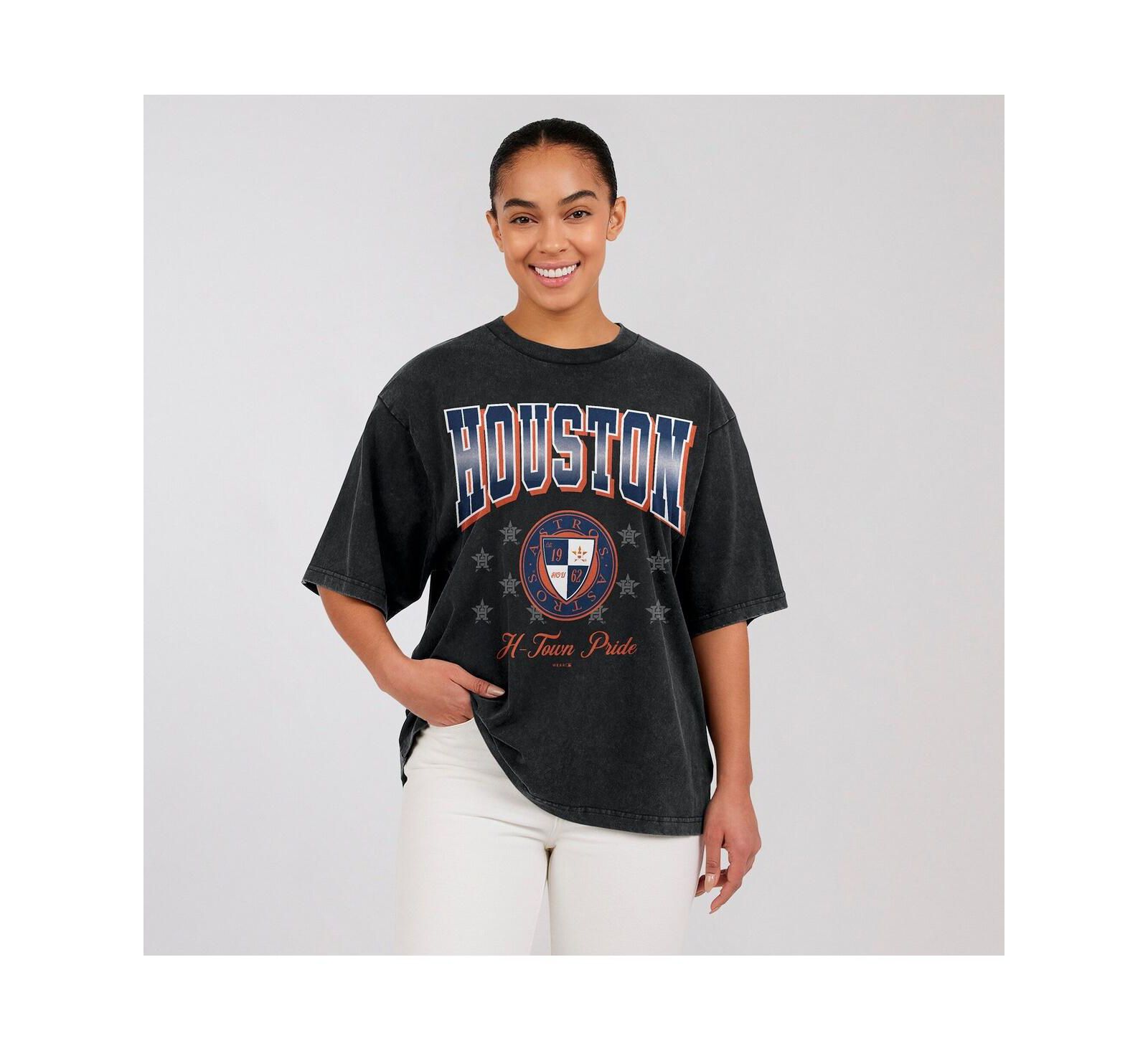 Женская объемная футболка WEAR by Erin Andrews Houston Astros, черная