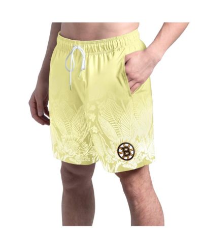 Мужские плавательные шорты Margaritaville Boston Bruins Lagoon Fiesta, желтые