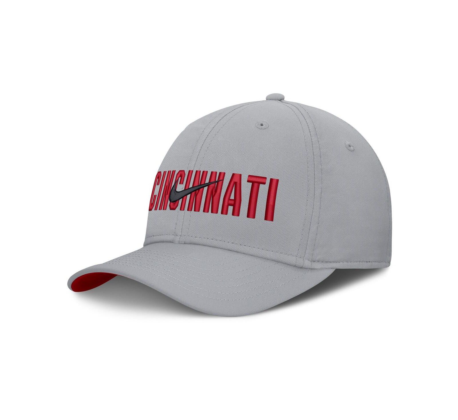 Nike Men's Gray Cincinnati Reds Primetime Rise Dri-FIT Flex Hat