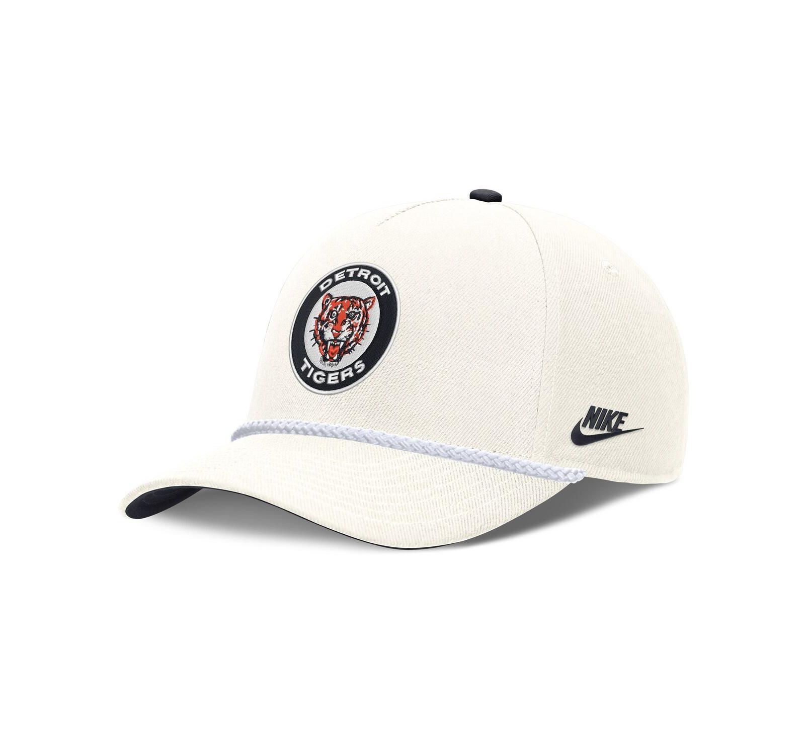 Кепка Nike Men's Cream Detroit Tigers Cooperstown Rise Adjustable