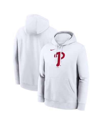 Nike Men's White Philadelphia Phillies Logo Club Hoodie