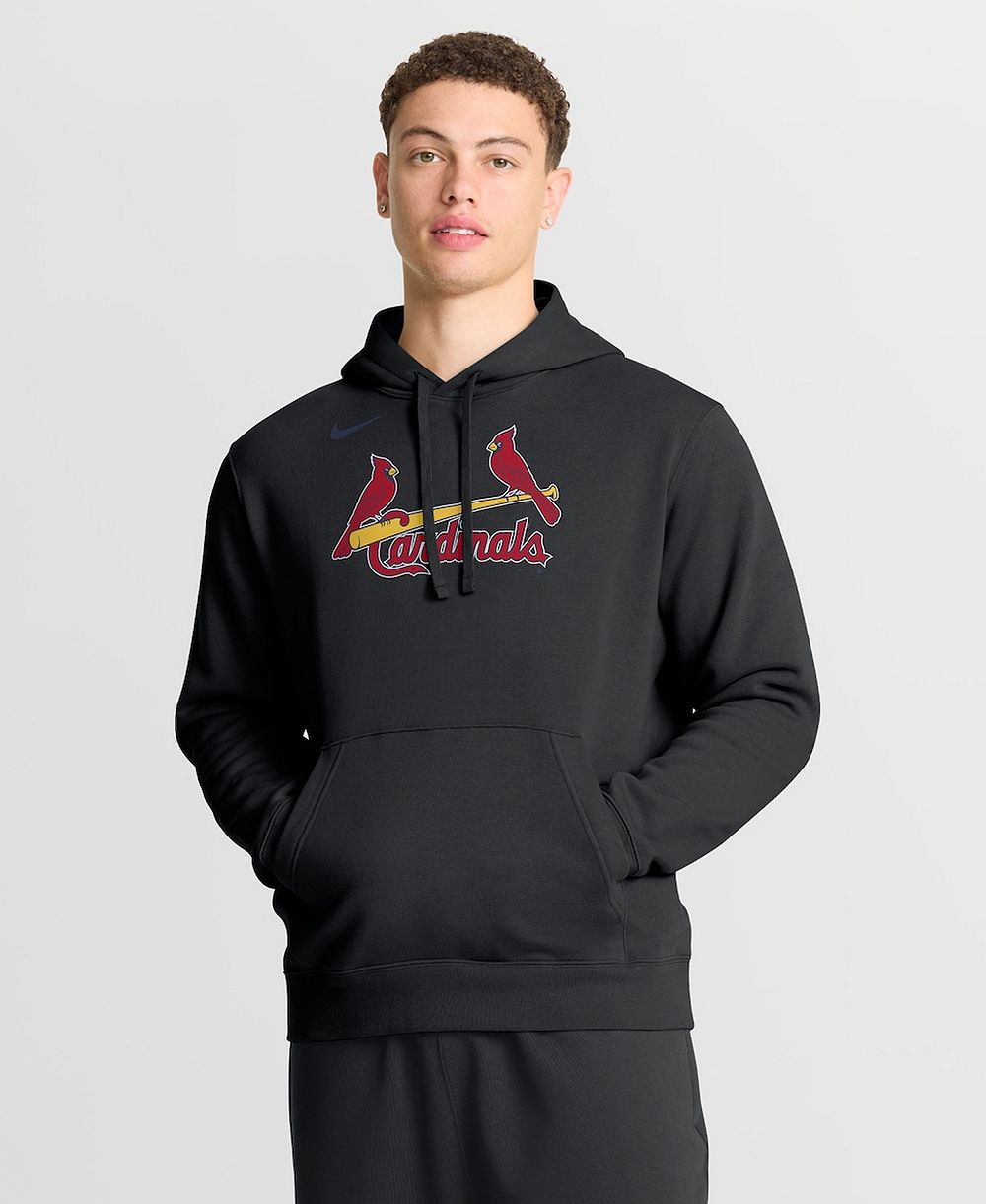 Мужское худи Nike Black St. Louis Cardinals Dri-Fit Club