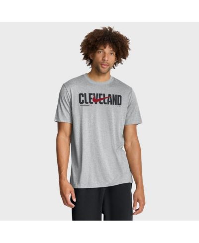 Nike Мужской Heather Gray Cleveland Guardians Swoosh Legend Dri-FIT T-Shirt