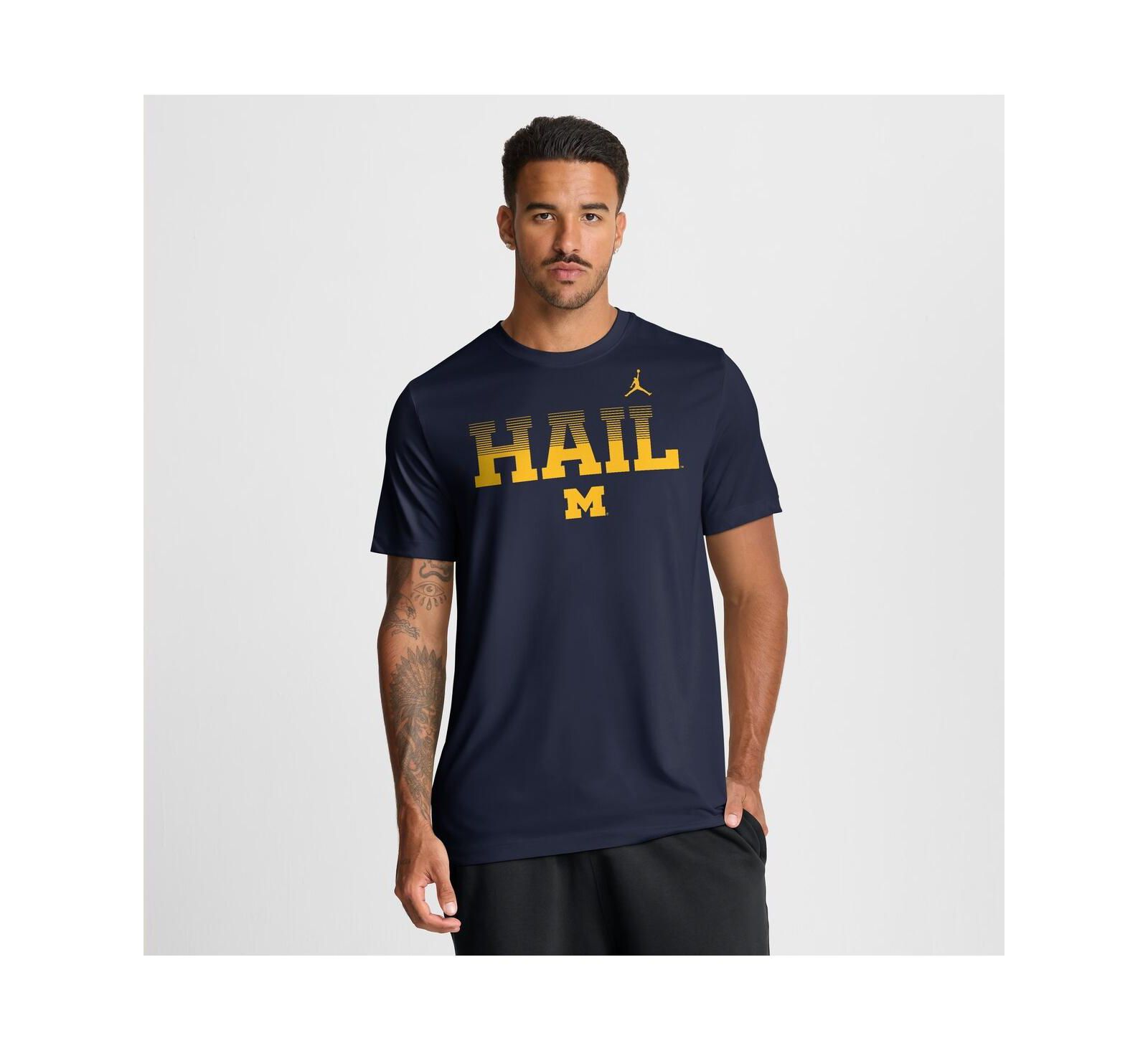 Jordan Men's Navy Michigan Wolverines Primetime Legend Kinetic Mantra Dri-FIT T-Shirt