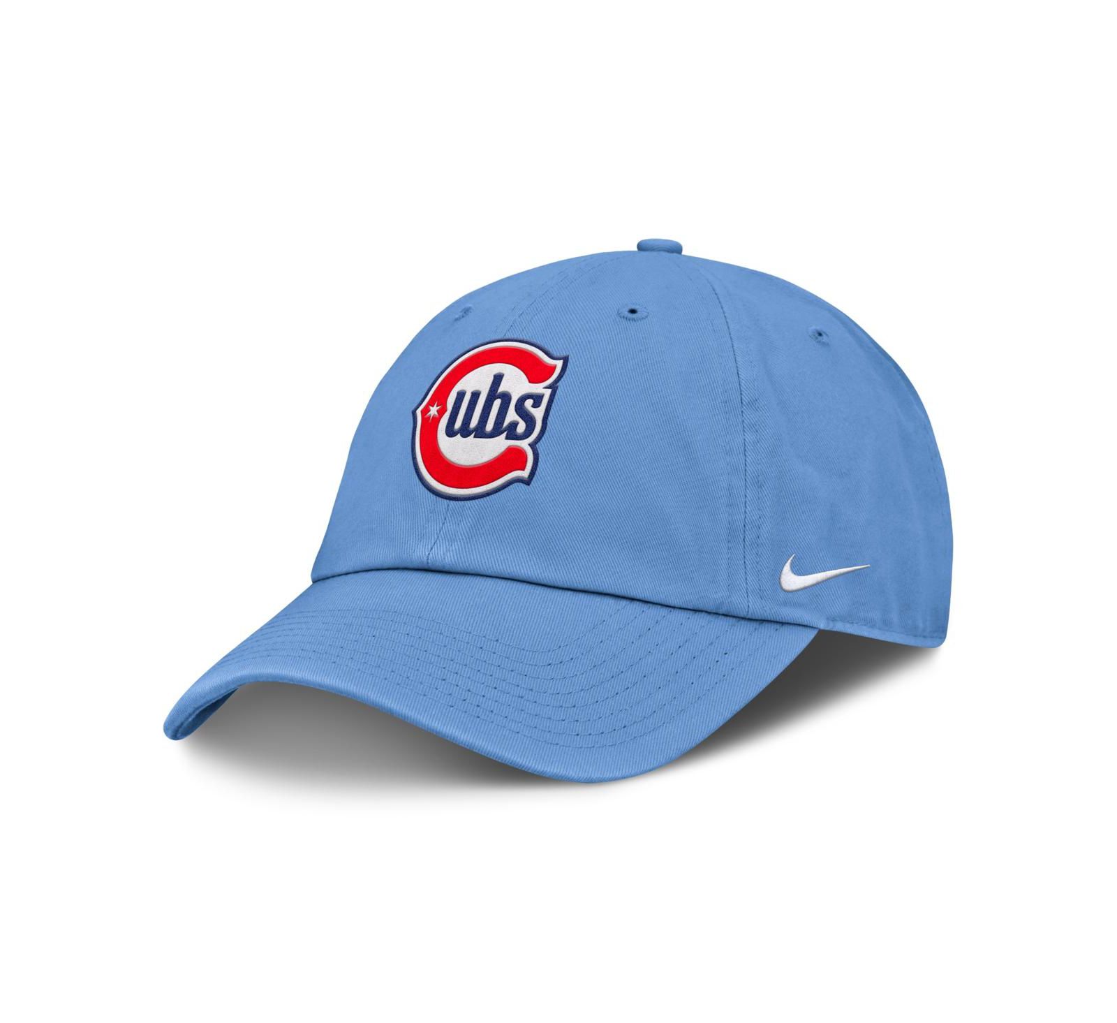 Мужская регулируемая кепка Nike Chicago Cubs Club светло-голубого цвета