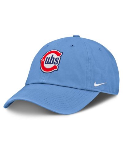 Мужская регулируемая кепка Nike Chicago Cubs Club светло-голубого цвета
