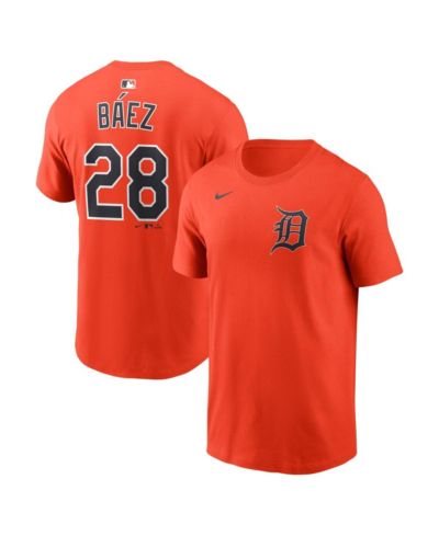 Мужская футболка Nike Men's Javier Báez Orange Detroit Tigers Name & Number